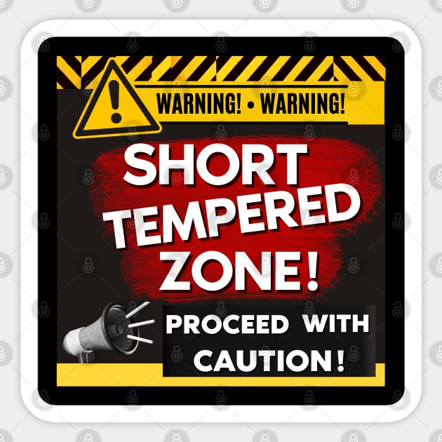 Short Tempered Zone Sticker by Dippity Dow Five